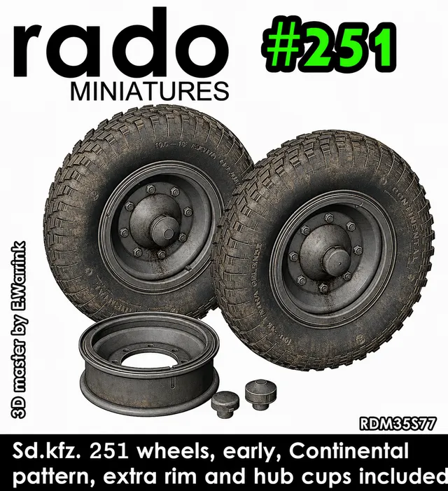 Rado Miniatures RDM35S77 kola Sd.Kfz.251 1/35