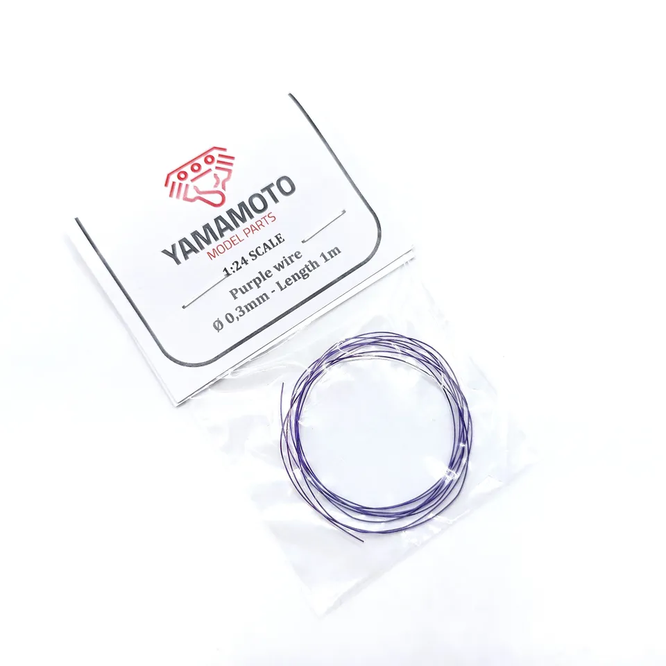 Yamamoto Model Parts Purple Wire 0,3mm 2m drátek fialový