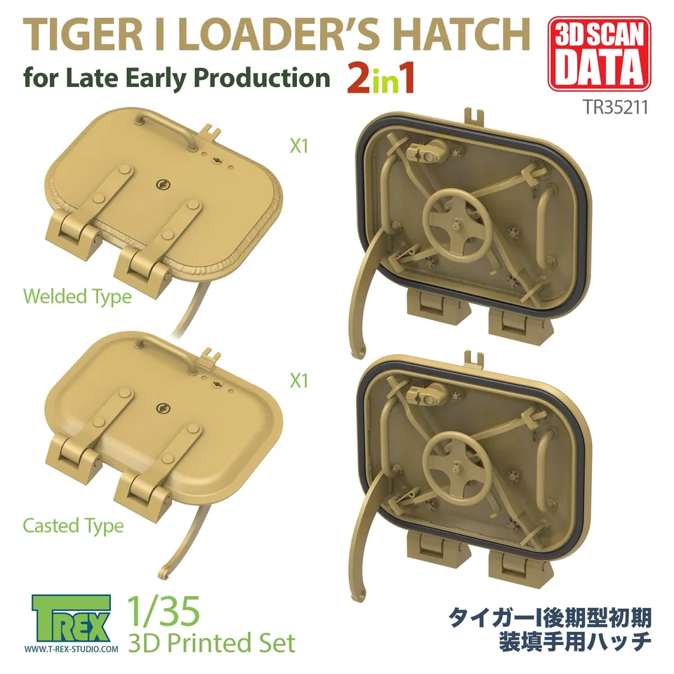 T-Rex Studio TR35211 Tiger I poklop 1/35 nabíječe 2v1