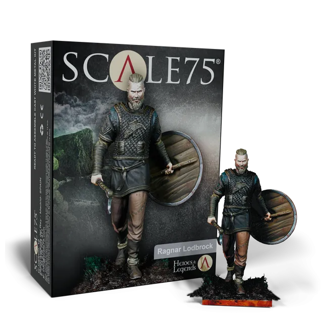 Scale75 Heroes Ragnar Lodbrok figurka 75 mm resin nenabarvená