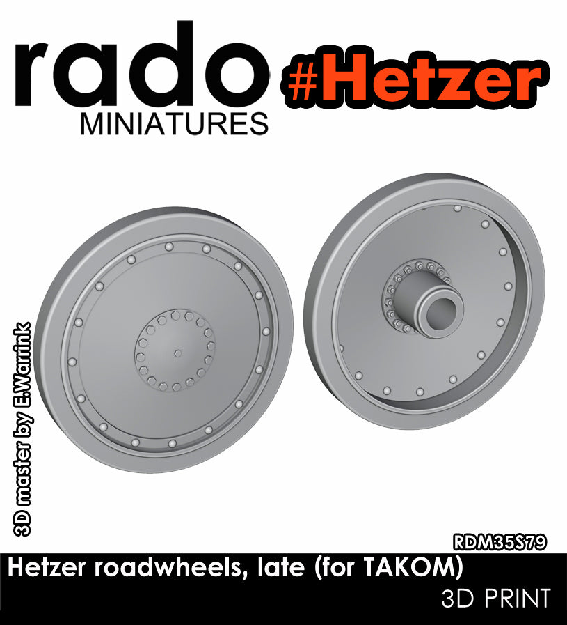 Rado Miniatures RDM35S79 kola Hetzer Takom 1/35