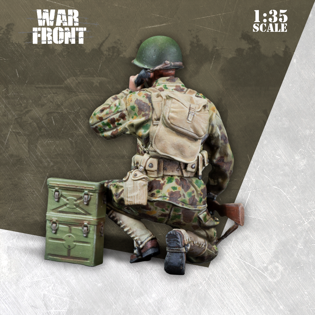 Scale75 Warfront Radio Operator US Armored Infantry figurka 1/35 resin