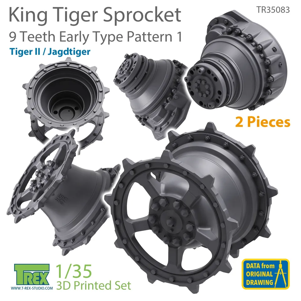 T-Rex Studio TR35083 hnací kola 1/35 King Tiger