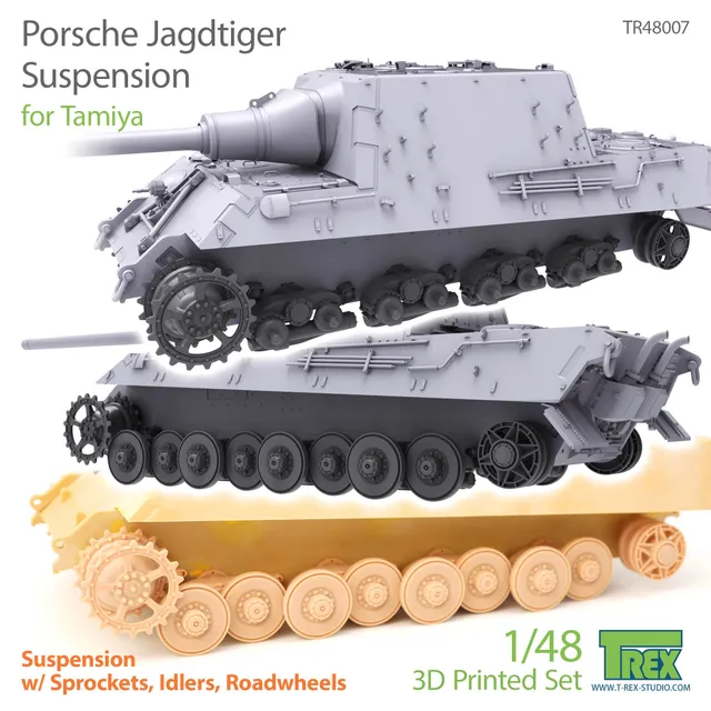 T-Rex Studio TR48007 Jagdtiger podvozek 1/48 Tamiya Porsche