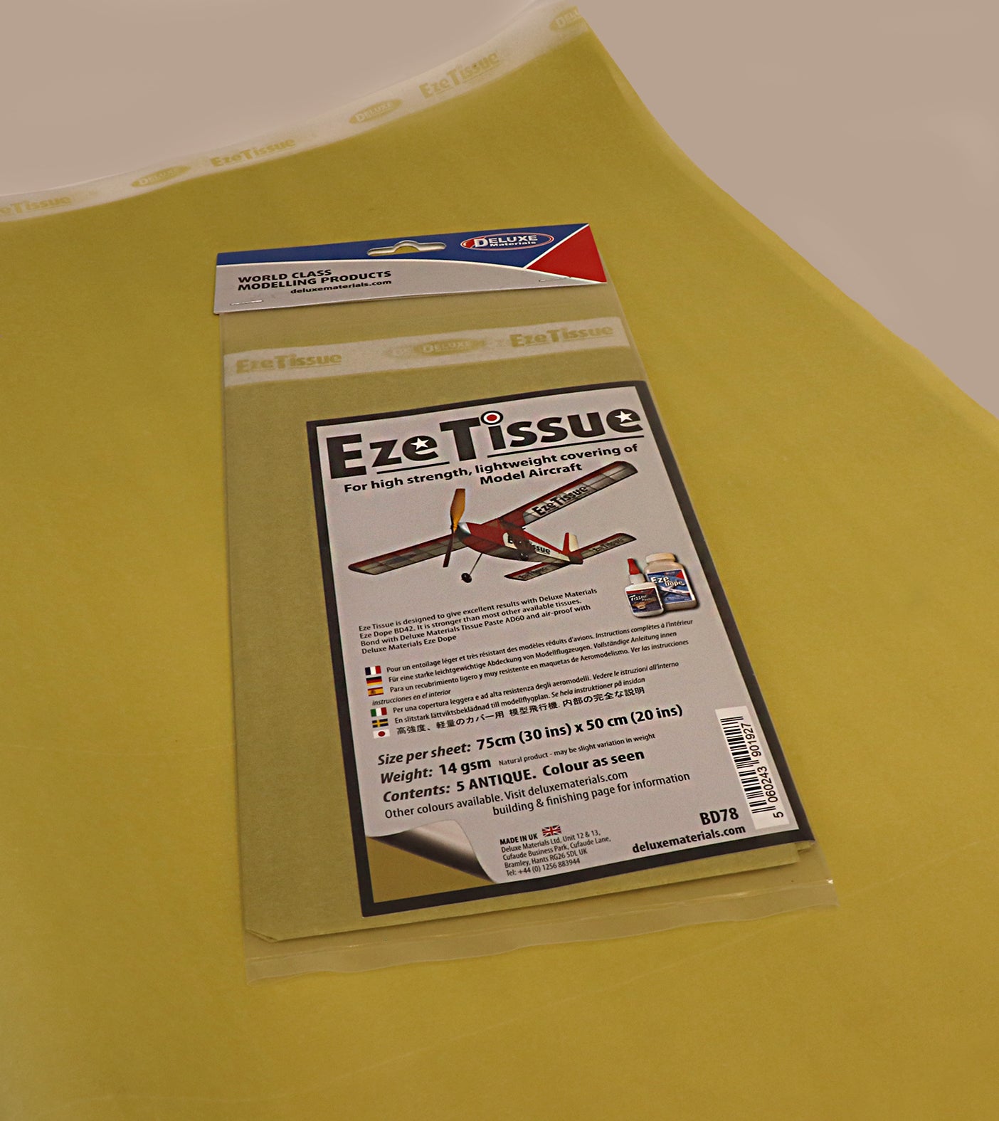 Deluxe Materials Eze Tissue potahovací papír Antique 5 archů
