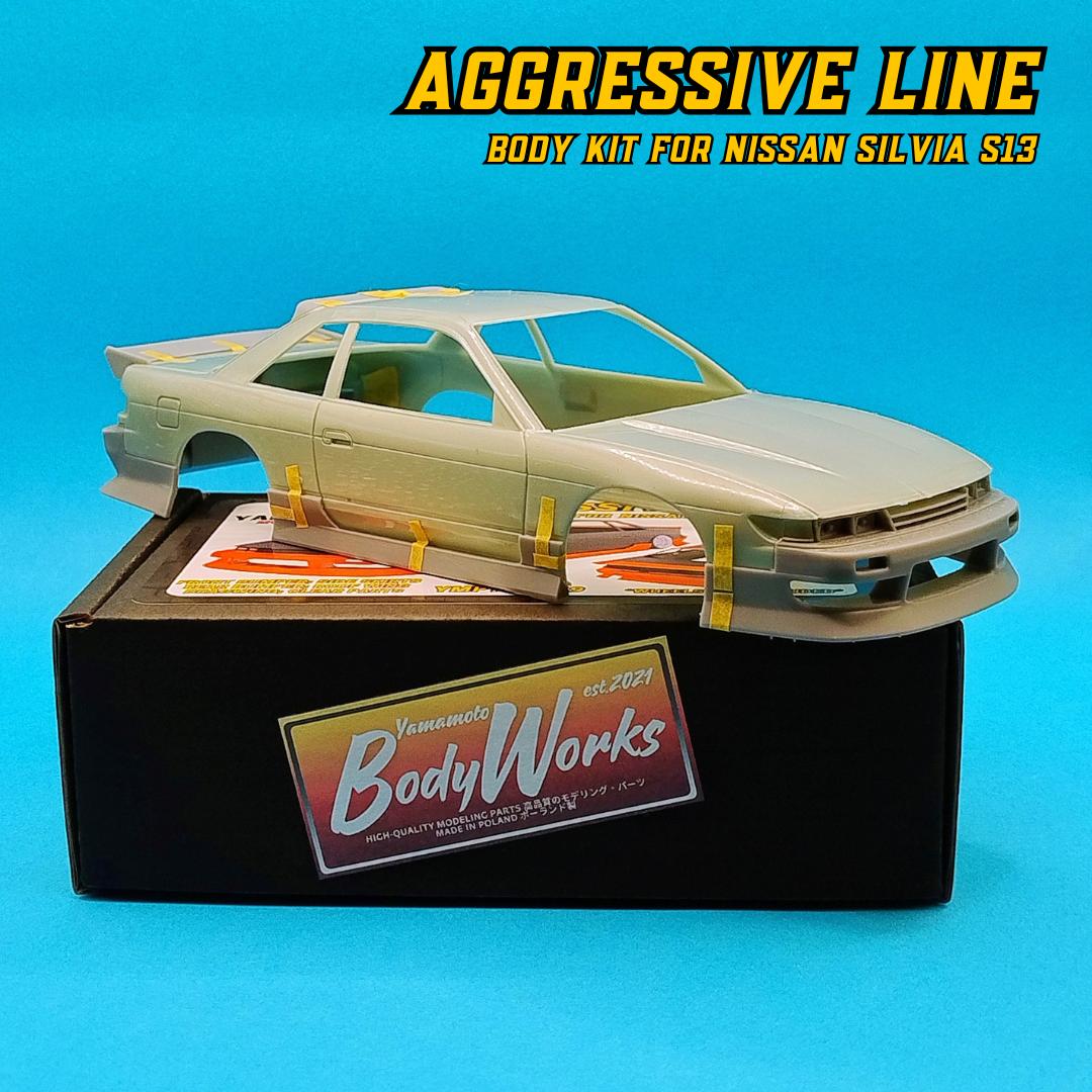 Yamamoto Aggressive Line Silvia S13 transkit 1/24 Tamiya