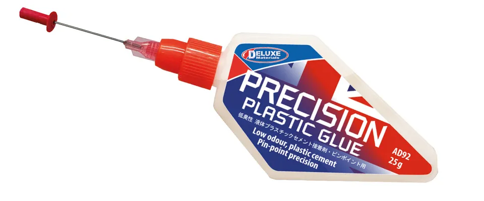 Deluxe Materials Precision AD92 lepidlo na plasty 25 g s jehlou