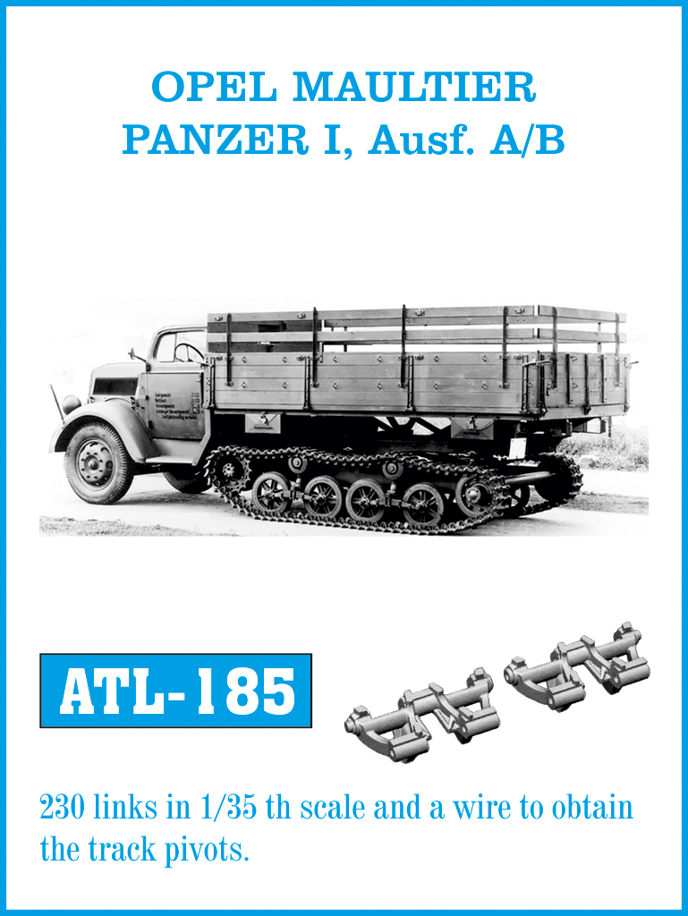 Friulmodel ATL-185 Opel Maultier kovové pásy 1/35