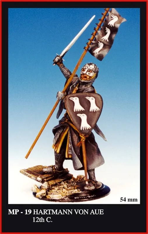 Friulmodel MP-19 Hartmann von Aue figurka 12. století
