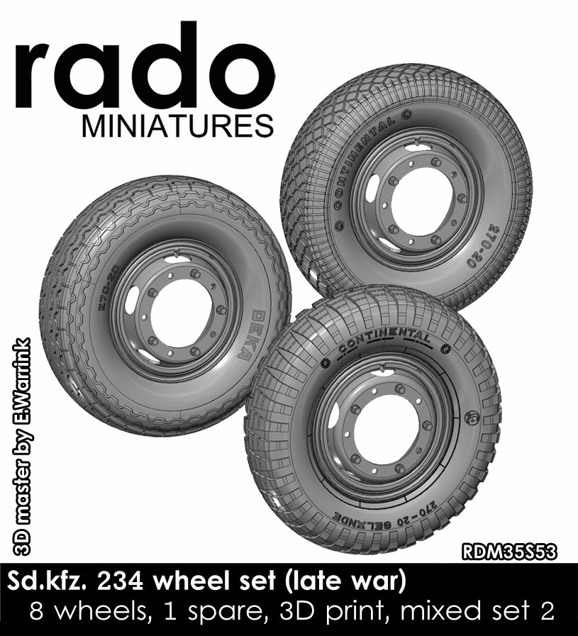 Rado Miniatures RDM35S53 kola 1/35 Sd.Kfz.234 9 ks