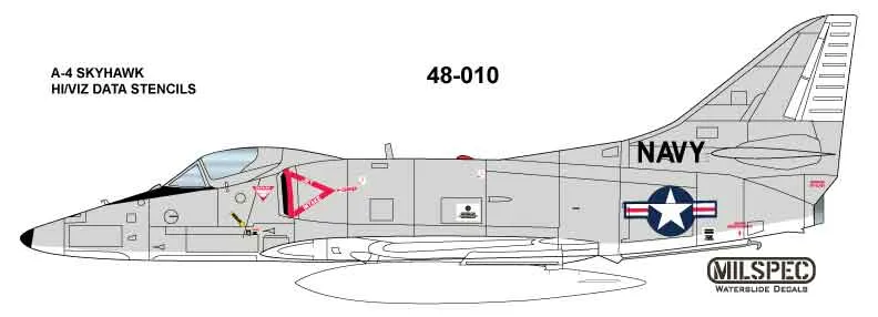 CAM Decals Milspec MS 48-010 obtisky 1/48 popisky