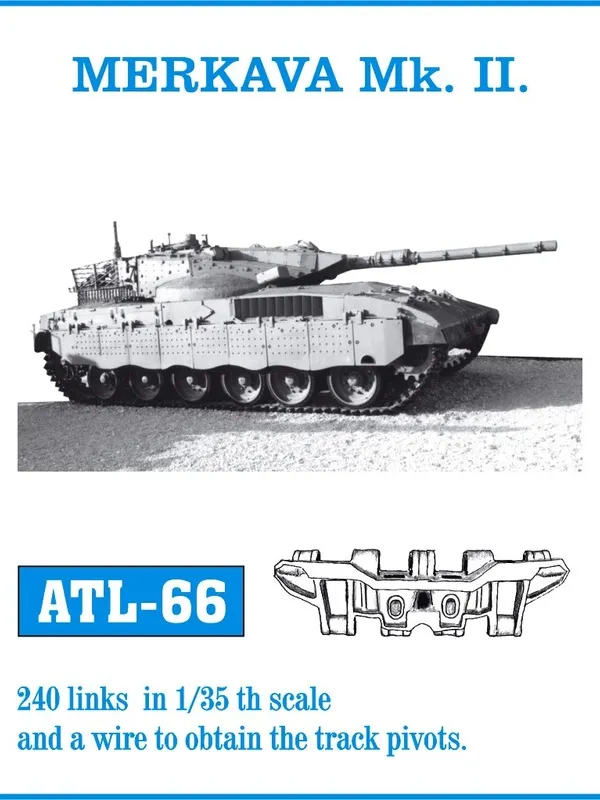 Friulmodel ATL-066 Merkava Mk.II kovové pásy 1/35