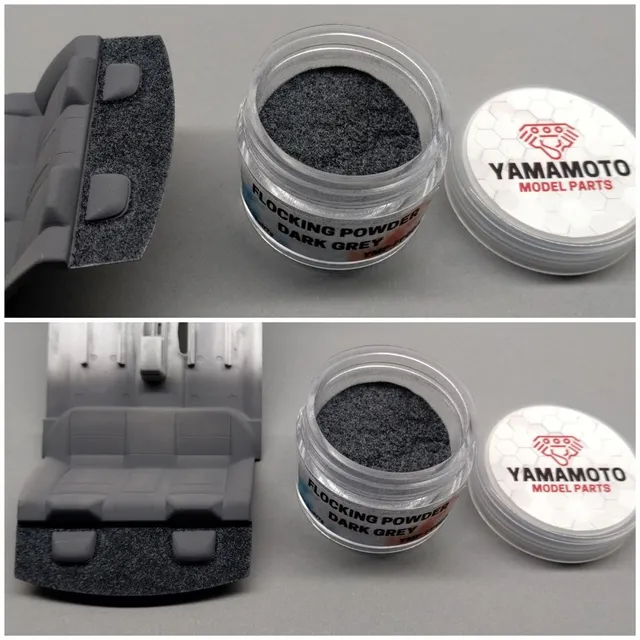 Yamamoto Flock Dark Grey flok tmavě šedý viskóza