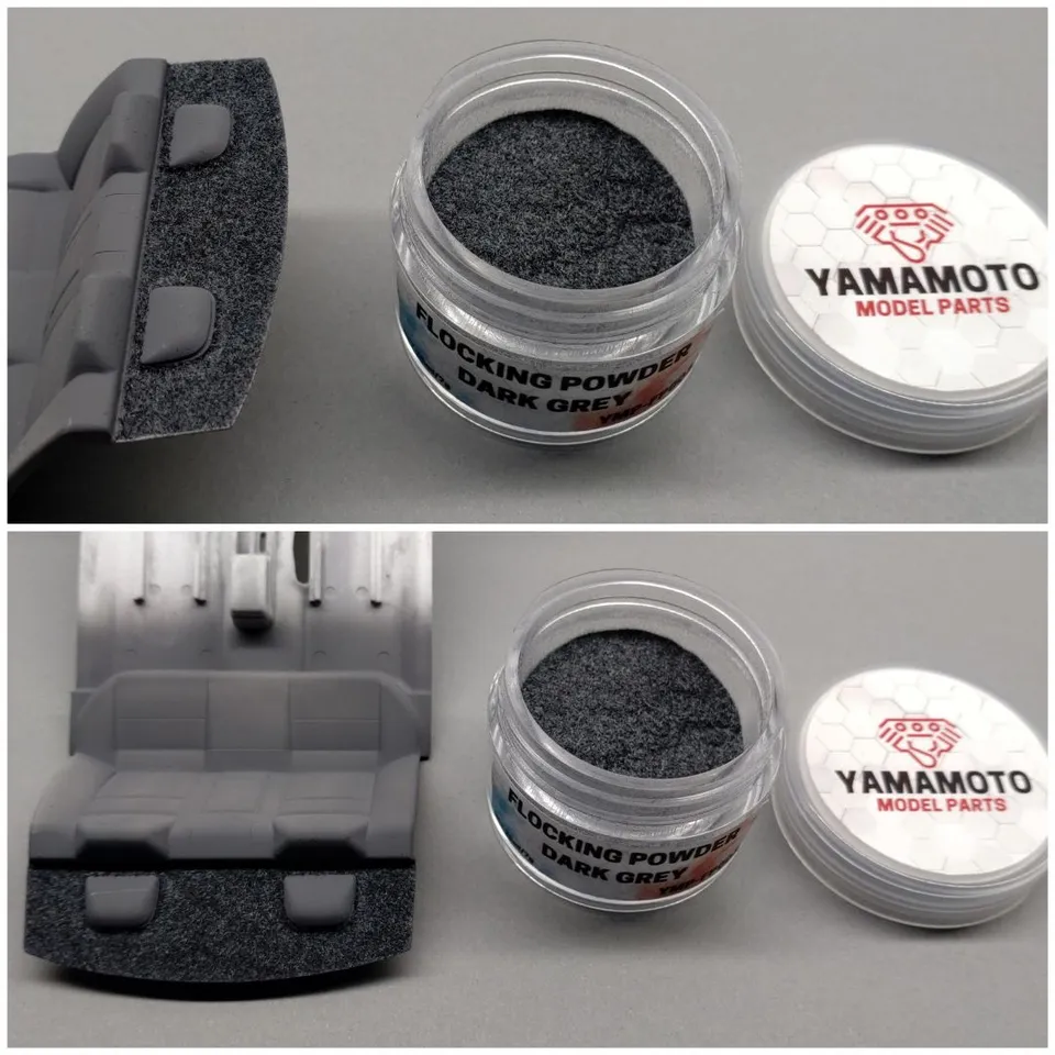 Yamamoto Flock Dark Grey flok tmavě šedý viskóza