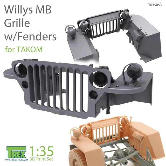 T-Rex Studio TR35053 maska Willys MB 1/35 Takom