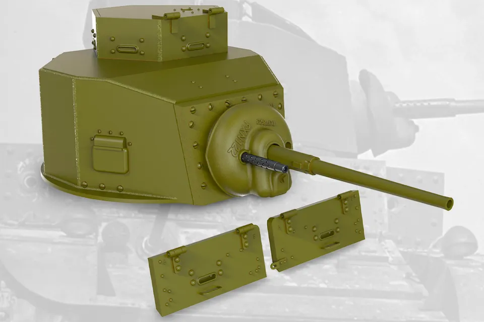 Fury Models F35055 věž M3 Stuart 1/35 svařovaná D38976
