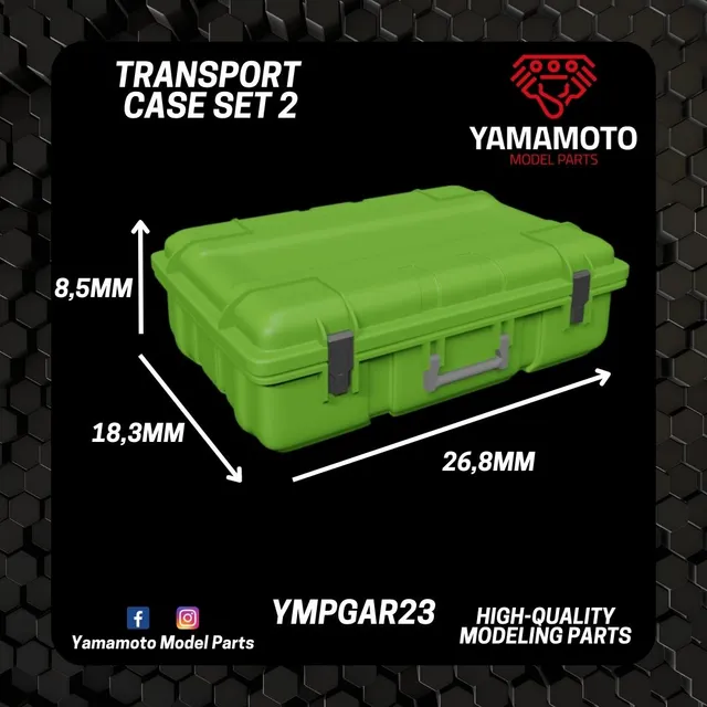 Yamamoto Model Parts Transport Case Set 2 přepravky 3D tisk