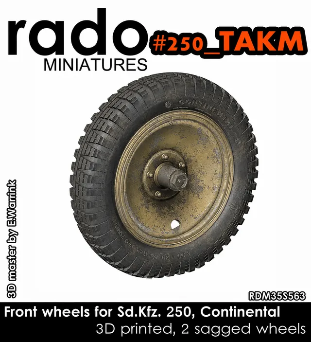 Rado Miniatures RDM35S63 kola Sd.Kfz.250 1/35 Takom