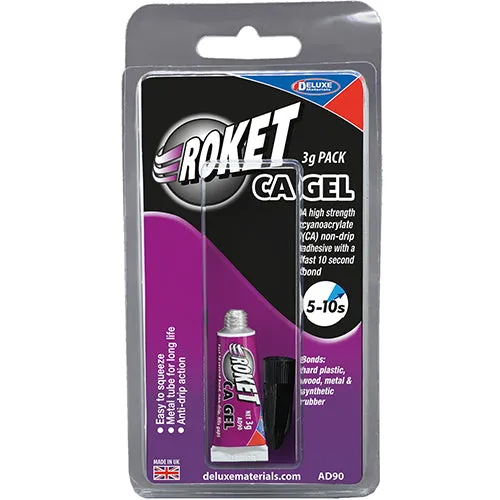 Deluxe Materials Roket CA gel vteřinové lepidlo 3 g gelové
