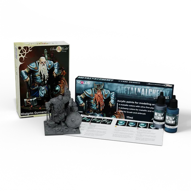 Scale75 Steel Series Khalgrim Gunnarson sada barev s figurkou