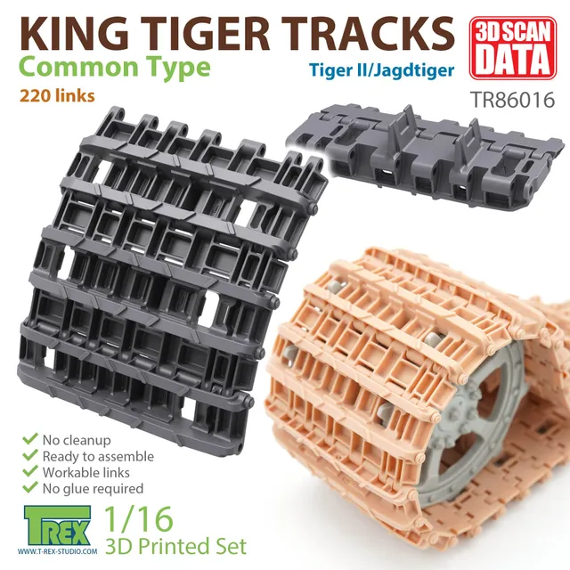 T-Rex Studio TR86016 pásy King Tiger 1/16 běžný typ