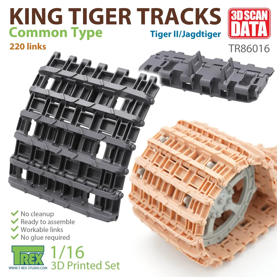 T-Rex Studio TR86016 pásy King Tiger 1/16 běžný typ