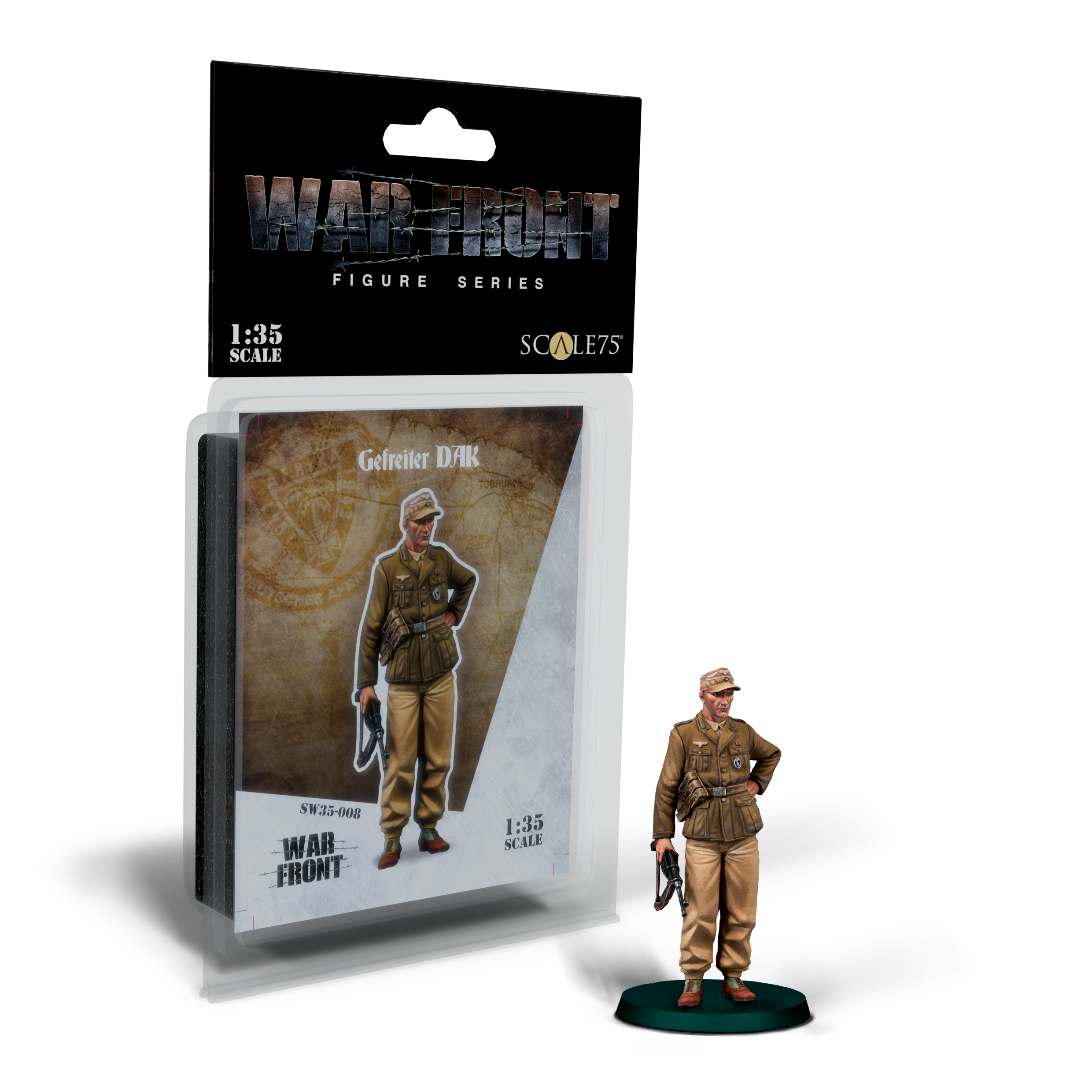 Scale75 Warfront Gefreiter DAK figurka 1/35 resin nenabarvená
