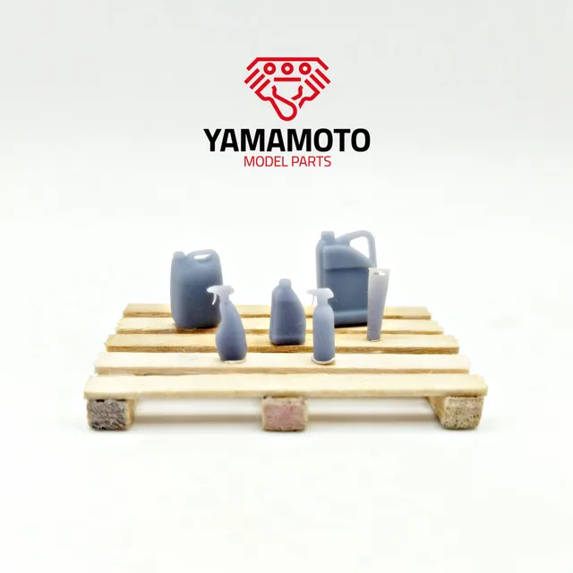 Yamamoto Garage Set 2 Workshop Chemicals doplňky
