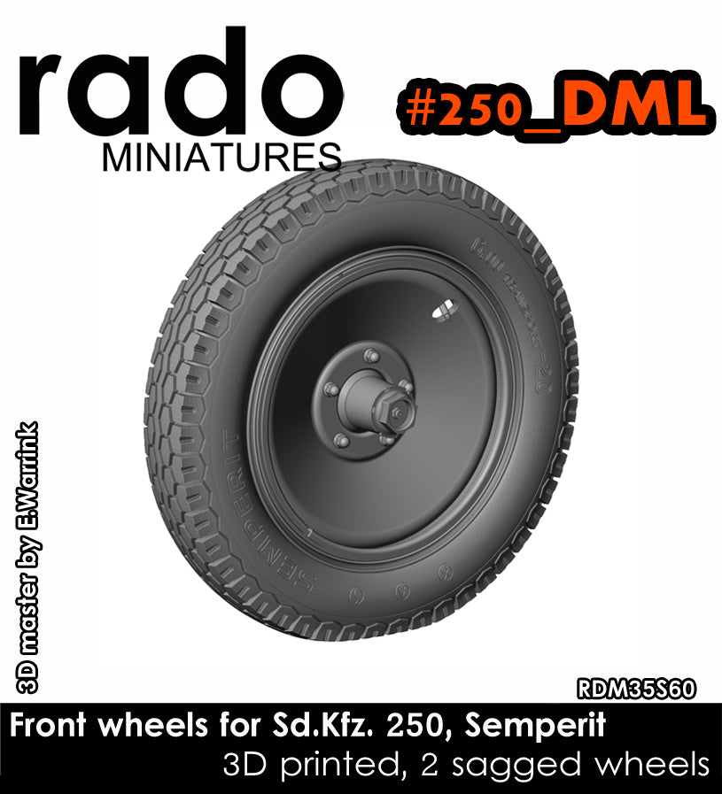 Rado Miniatures RDM35S60 kola Sd.Kfz.250 Semperit 1/35