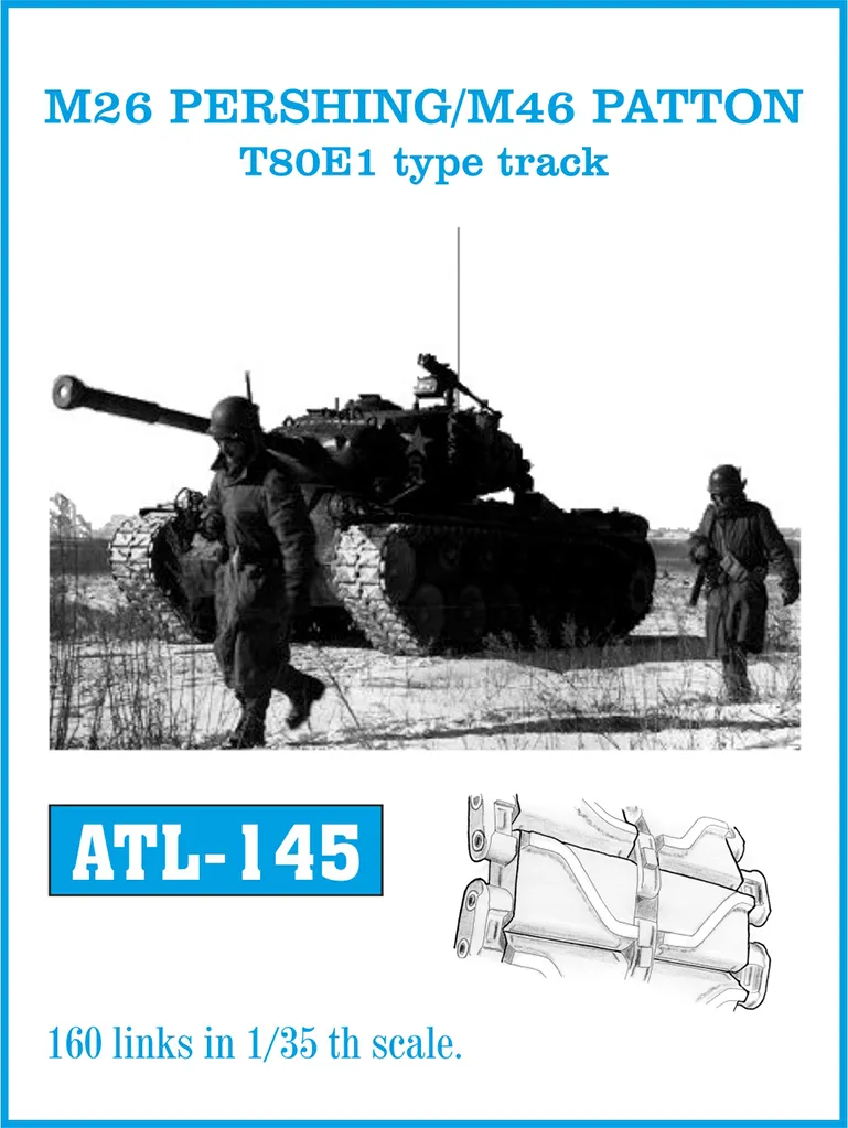 Friulmodel ATL-145 M26 Pershing M46 Patton pásy 1/35