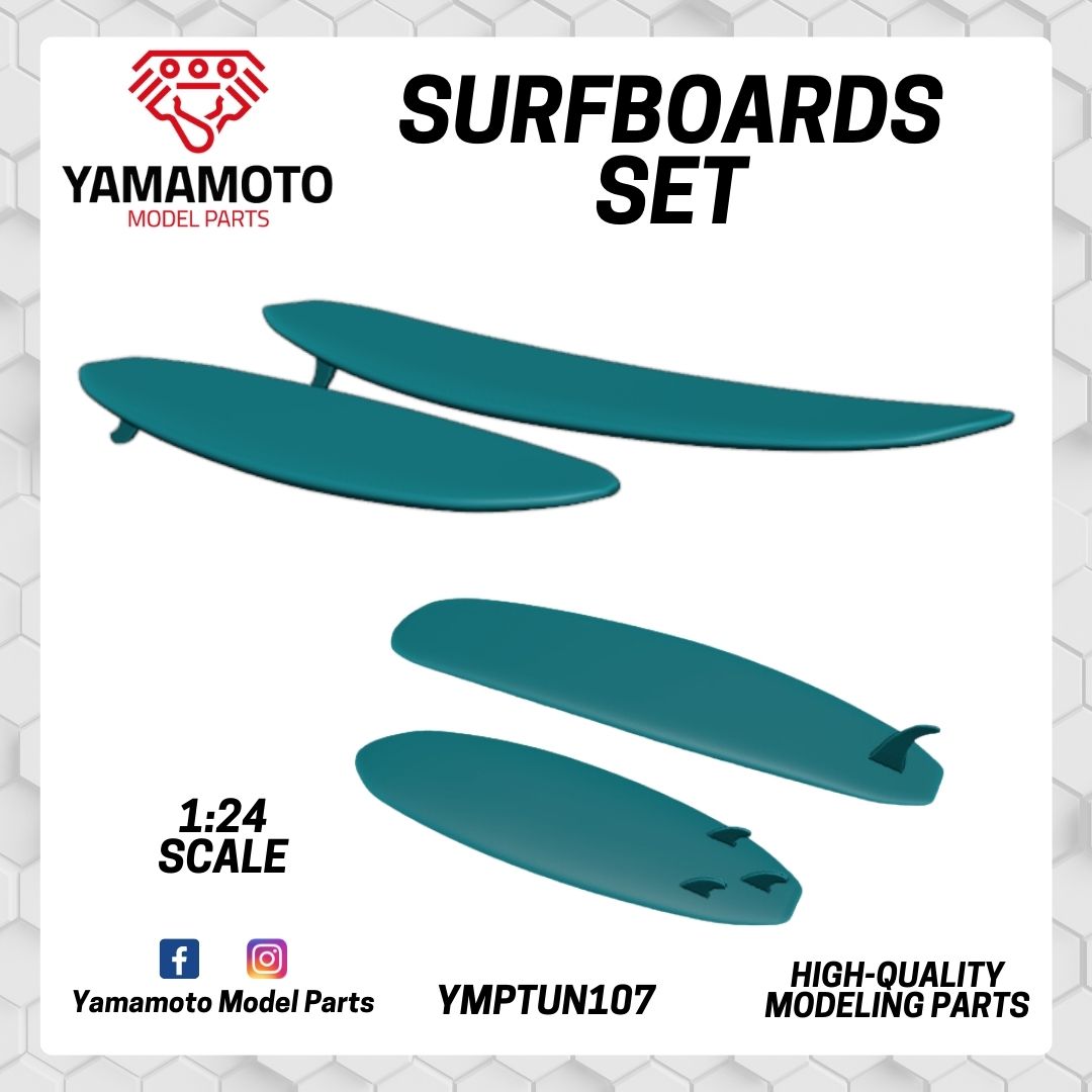 Yamamoto Model Parts Surfboard Set resinové doplňky