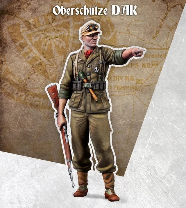 Scale75 Warfront Oberschutze DAK figurka 1/35 nenabarvená