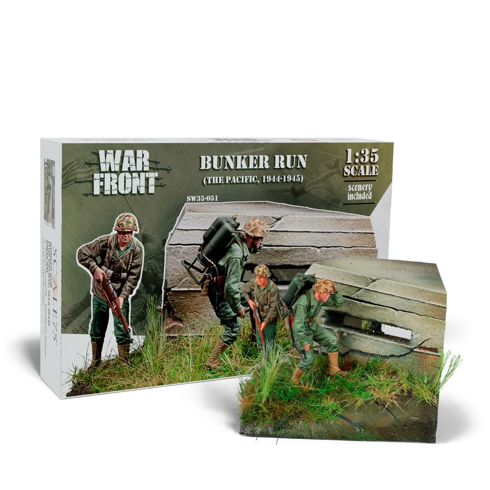 Scale75 Warfront Bunker Run Pacific figurka 1/35 resin