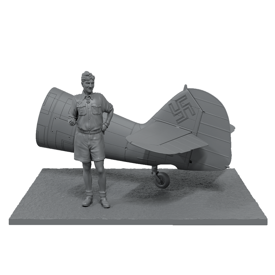 Scale75 Warfront Marseille Ace of Bf109 figurka 1/32 nenabarvená