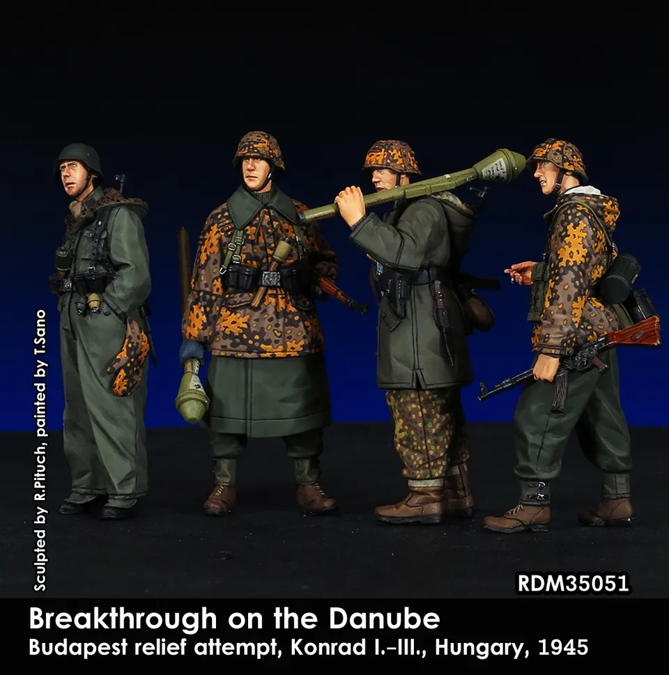 Rado Miniatures RDM35051 figurky 1/35 Panzergrenadiers resinové