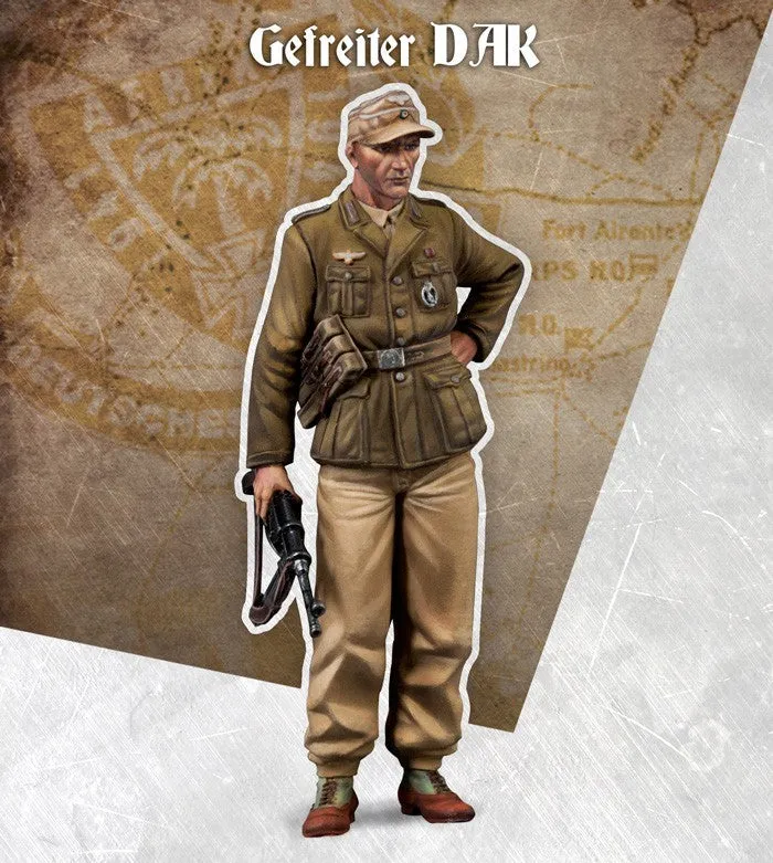 Scale75 Warfront Gefreiter DAK figurka 1/35 resin nenabarvená
