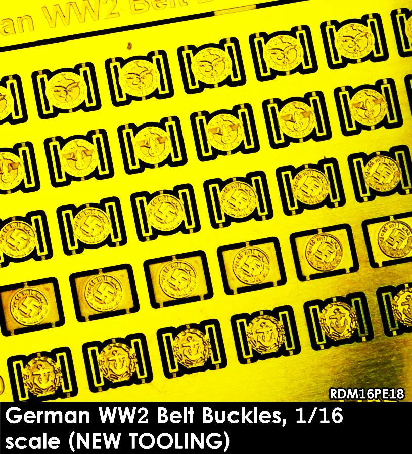 Rado Miniatures RDM16PE18 lept přezky 1/16 německé WW2