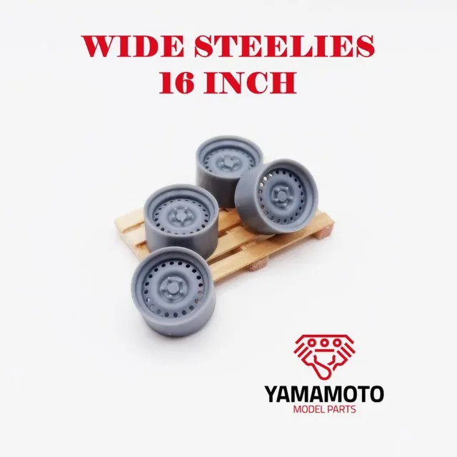 Yamamoto Wide Steelies 16" kola na model 3D tisk