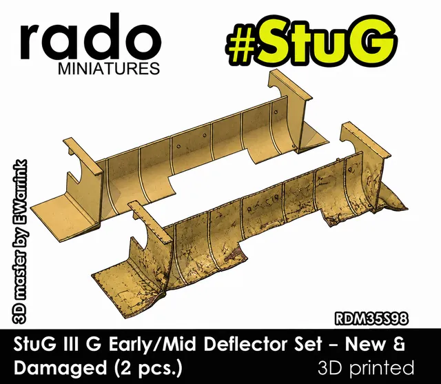 Rado Miniatures 35S98 deflektory StuG III 1/35