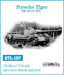 Friulmodel ATL-197 kovové pásy Tiger P VK45.01 1/35 240 ks