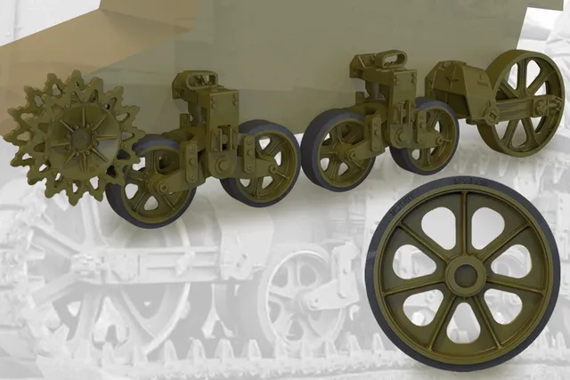 Fury Models F35012 M3 M3A1 M5 sada podvozku 1:35