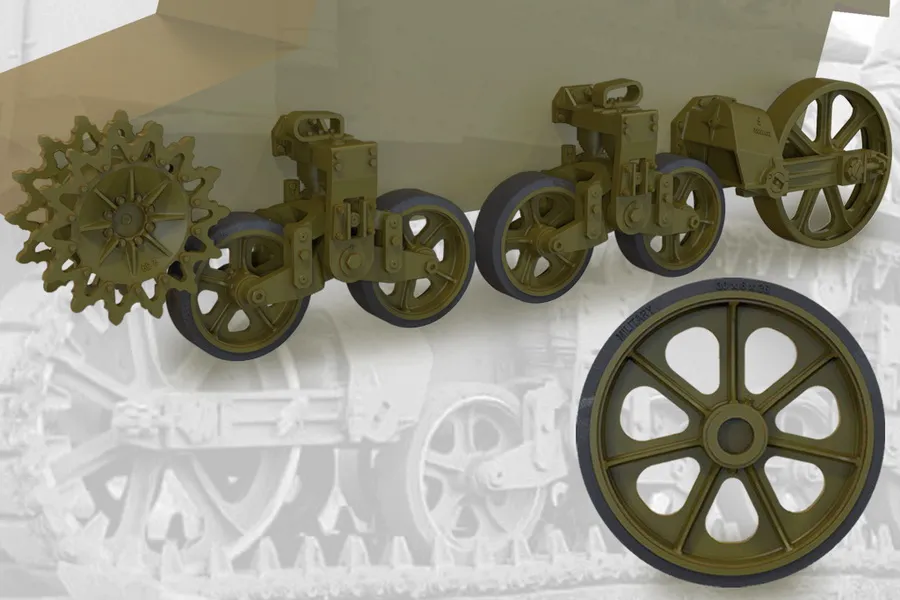 Fury Models F35012 M3 M3A1 M5 sada podvozku 1:35