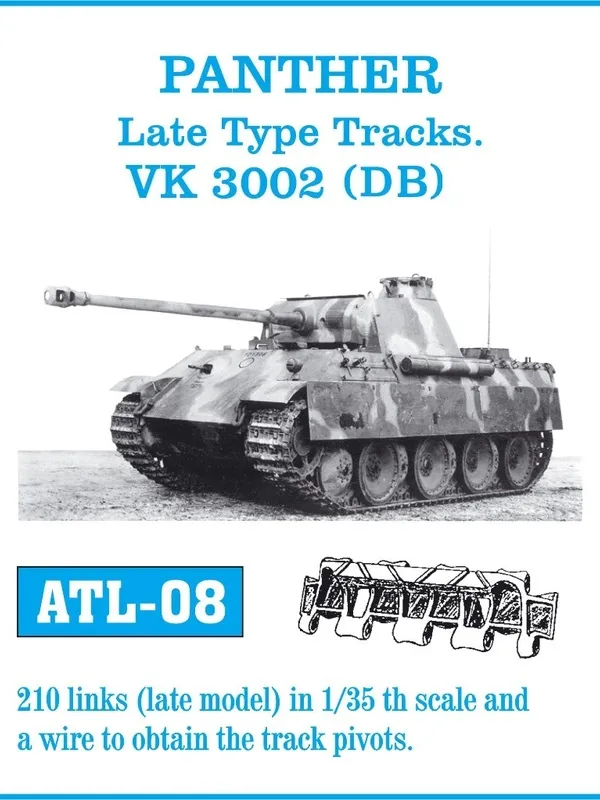 Friulmodel ATL-008 Panther kovové pásy 1/35 pozdní
