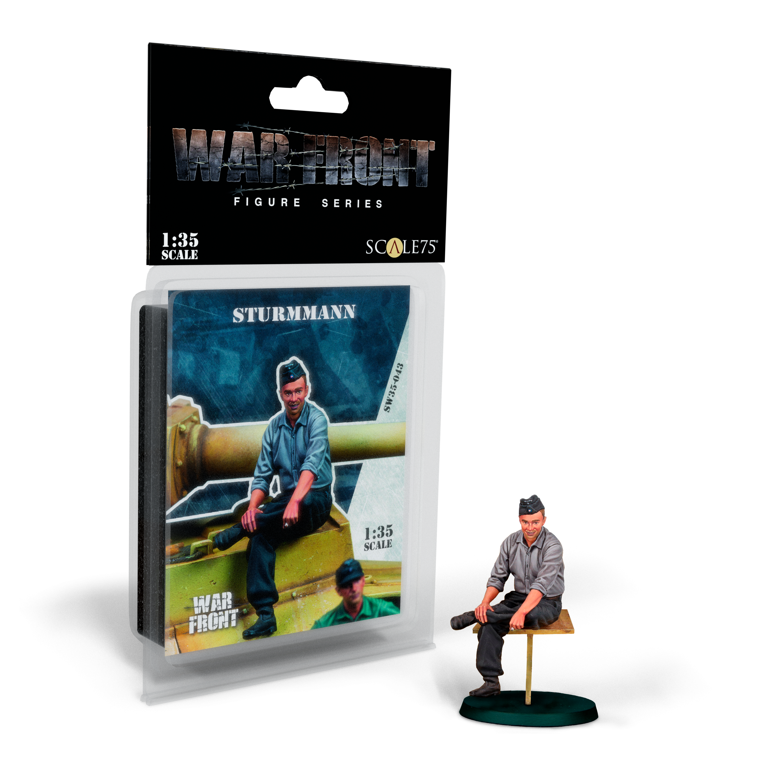Scale75 Warfront Sturmmann resinová figurka 1/35 nenabarvená