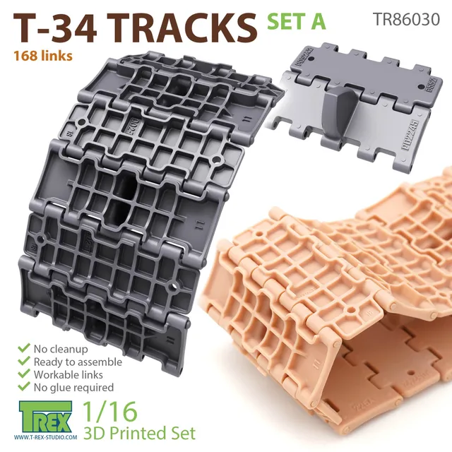 T-Rex Studio T-34 Tracks Set A pásy 1/16 TR86030