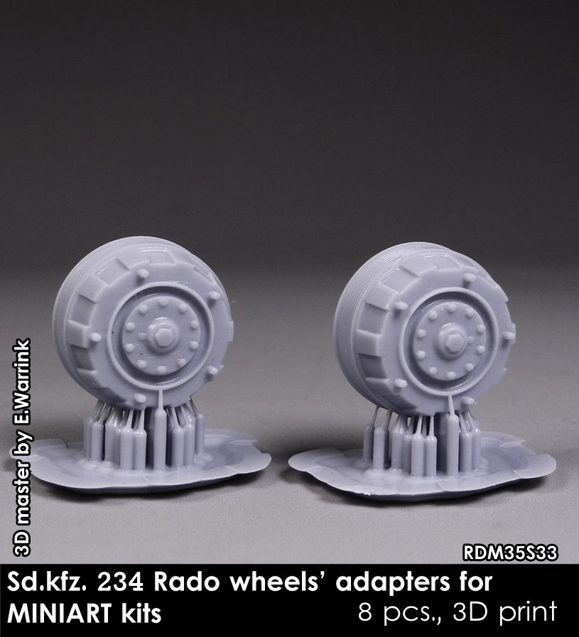 Rado Miniatures RDM35S33 adaptéry kol 1/35 pro Miniart 8 ks
