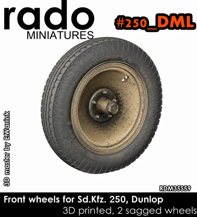 Rado Miniatures RDM35S59 kola Sd.Kfz.250 Dunlop 1/35