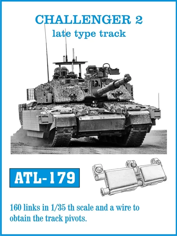 Friulmodel ATL-179 Challenger 2 late pásy 1/35 160 článků