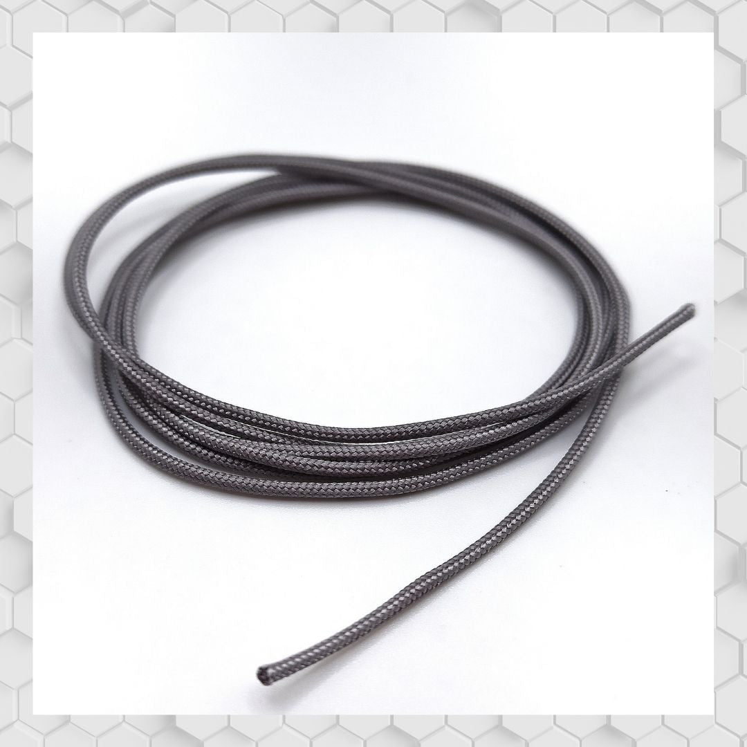 Yamamoto Model Parts Braided hadice stříbrná 1,5 mm 1 m
