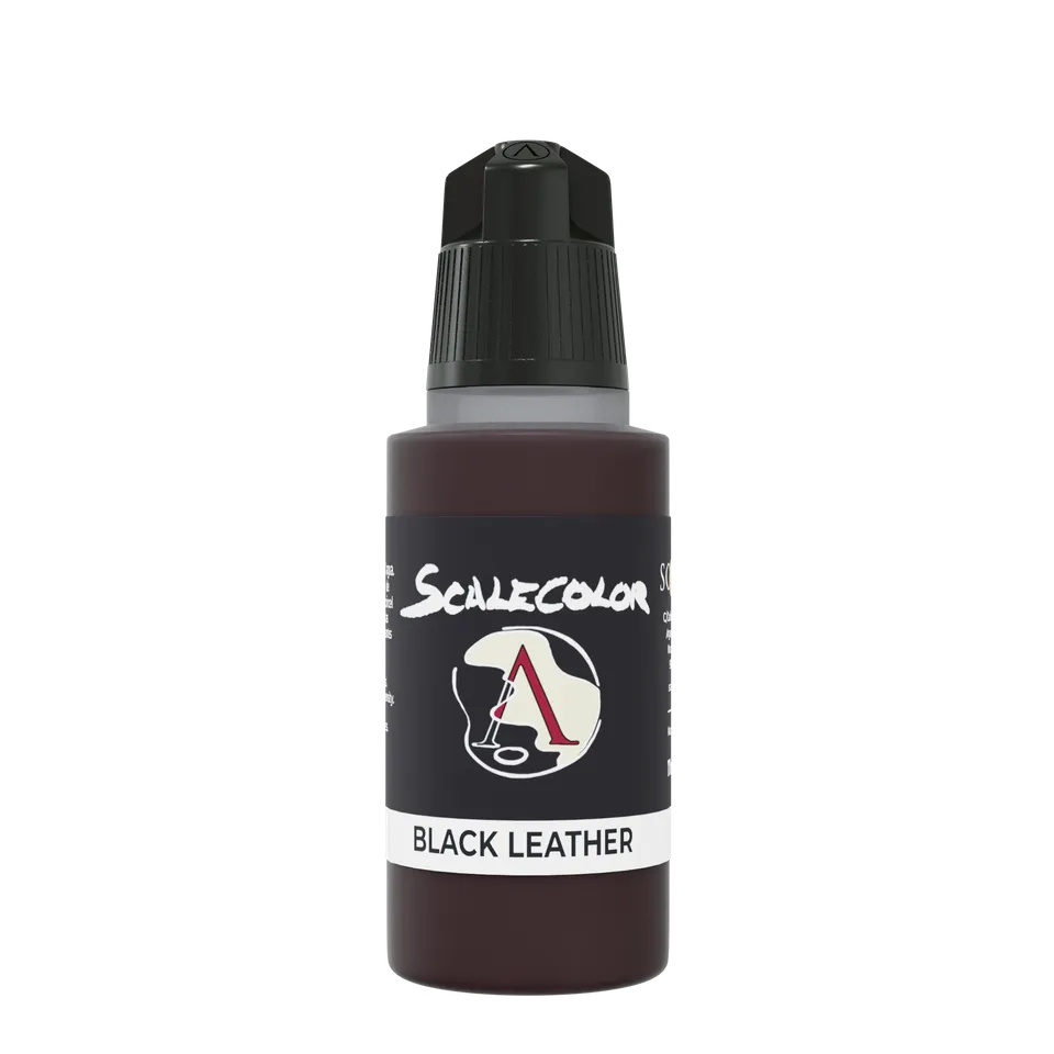 Scale75 Black Leather akrylová barva 17 ml černá kůže